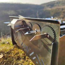 Мангал з автоповоротом на 8 шампурів ( товщина металу 2мм )