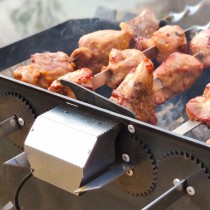 Мангал з автоповоротом на 8 шампурів ( товщина металу 2мм )