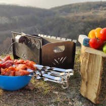 Мангал з автоповоротом на 8 шампурів ( товщина металу 2мм )