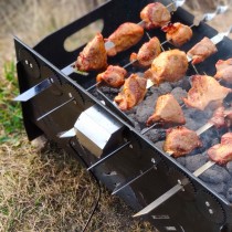 Мангал з автоповоротом на 8 шампурів ( товщина металу 2мм )