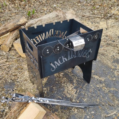 Мангал з електроприводом на 6 шампурів (Jack daniels) Мангал з електроприводом на 6 шампурів (Jack daniels)