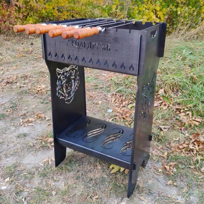 Мангал разборный на 10 шампуров Мангал разборный на 10 шампуров