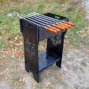Мангал стаціонарний на 10 шампурів