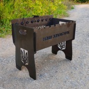 Мангал с автоповоротом на 8 шампуров (Наш защитник)