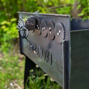 Мангал с автоповоротом на 8 шампуров (З днюхою)