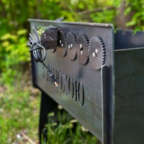 Мангал з автоповоротом на 8 шампурів (З днюхою)