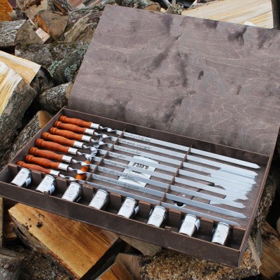 Набор шампуров с деревянными ручками (Гетман) Набор шампуров с деревянными ручками (Гетман)