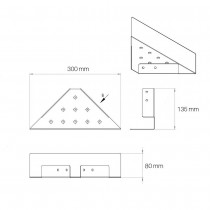 Кутова полиця для ванної кімнати