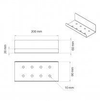 Полиця для ванної кімнати