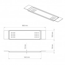 Полиця для ванної кімнати