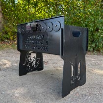 Мангал з автоповоротом на 8 шампурів (Душу Богу!)