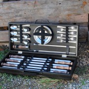 Набор шампуров в деревянном кейсе "Осавул"