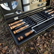 Набор шампуров в деревянном кейсе "Козацкий"