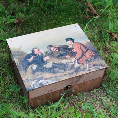 Алкогольний наливатор-дозатор напоїв на 4 чарки ( На полюванні) Алкогольний наливатор-дозатор напоїв на 4 чарки ( На полюванні)