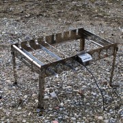 Автоматическая шашлычница Туристическая из нержавейки на ножках на 8 шт