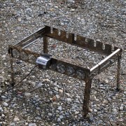 Автоматическая шашлычница Туристическая из нержавейки на ножках на 8 шт