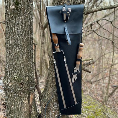 Набор шампуров с деревянными ручками в кожаном чехле Archer Набор шампуров с деревянными ручками в кожаном чехле Archer