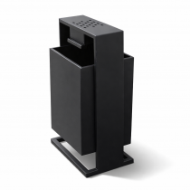 Урна вулична з попільничкою, 50 л — металева з порошковим покриттям