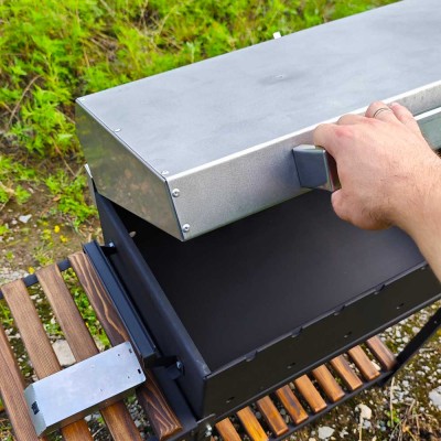 Мангал Элит с автоповоротом на 8 шампуров — толщина стали 3 мм, складные столики Мангал Элит с автоповоротом на 8 шампуров — толщина стали 3 мм, складные столики