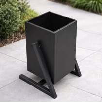 Металева урна для сміття 25 л з порошковим покриттям