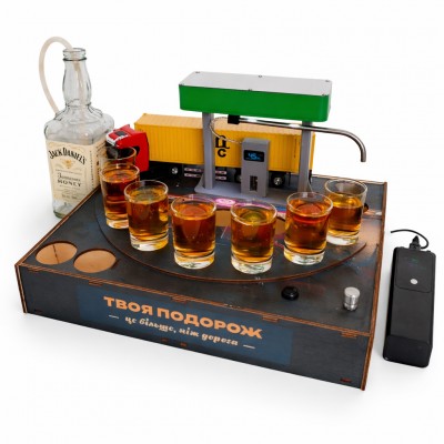 Алкогольный наливатор АЗС на 4 рюмки Алкогольный наливатор АЗС на 4 рюмки