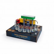 Алкогольный наливатор АЗС на 4 рюмки