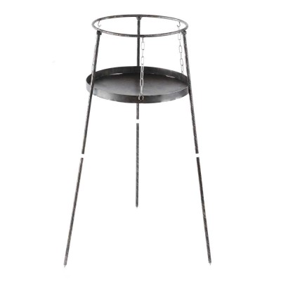 Сковорода с диска, бороны 50 см с подставкой для очага Сковорода с диска, бороны 50 см с подставкой для очага